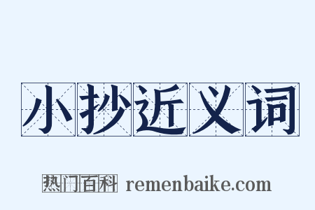 小抄近义词是什么意思的图片